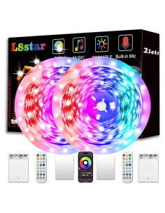 Luces de tira LED a pilas TANGYOUNG 8m RGB con control remoto