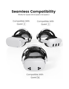 Correa de Cabeza Kawaye con Batería 7500mAh para Meta Quest 2