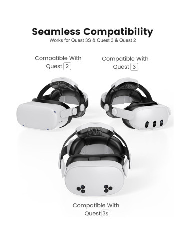 Correa de Cabeza Kawaye con Batería 7500mAh para Meta Quest