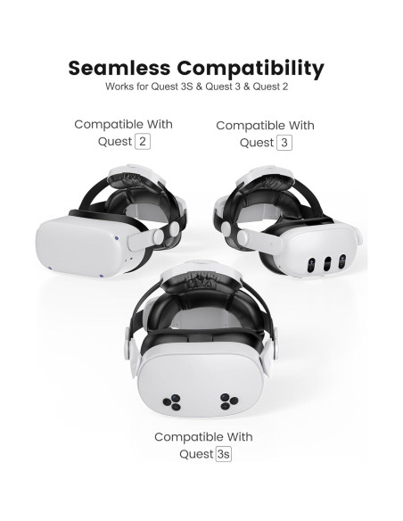 Correa de Cabeza Kawaye con Batería 7500mAh para Meta Quest