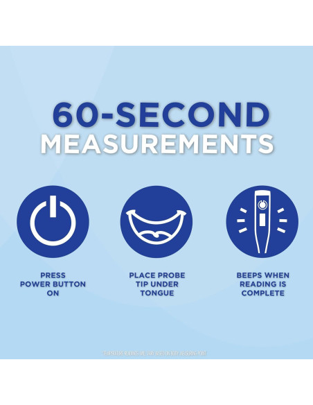 Termómetro Digital Veridian 08-918 | Lectura 60 Segundos | Alerta de Fiebre
