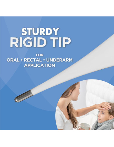 Termómetro Digital Veridian 08-918 | Lectura 60 Segundos | Alerta de Fiebre