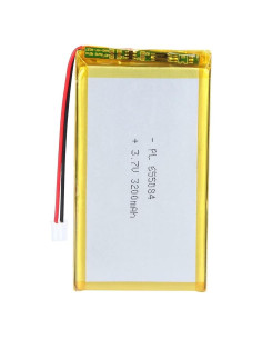 Batería de polímero de litio 3.7V 3200mAh AKZYTUE con conector JST