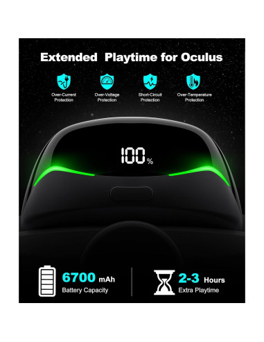 Correa para cabeza VR KawayeReal con batería 6700mAh y almohadilla