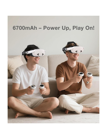 Correa para cabeza VR KawayeReal con batería 6700mAh y almohadilla