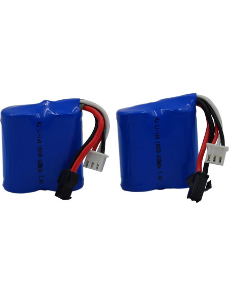 Batería de Ion de Litio 7.4V 600mAh Blomiky para Barcos RC