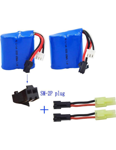 Batería de Ion de Litio 7.4V 600mAh Blomiky para Barcos RC