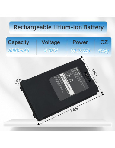 Batería Li-ion 5260mAh para escáner Zebra TC21 TC26