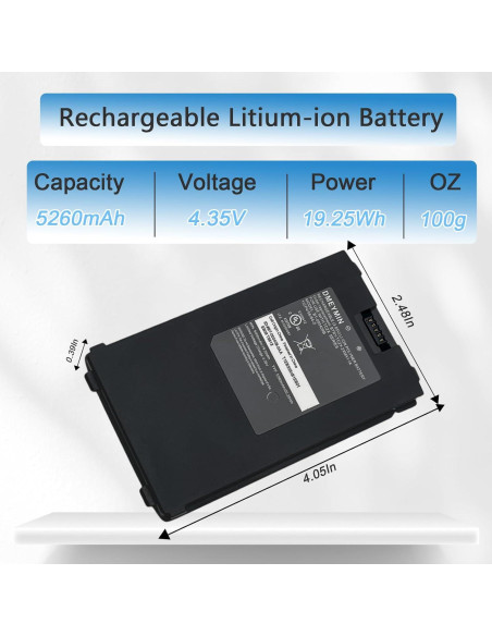 Batería Li-ion 5260mAh para escáner Zebra TC21 TC26