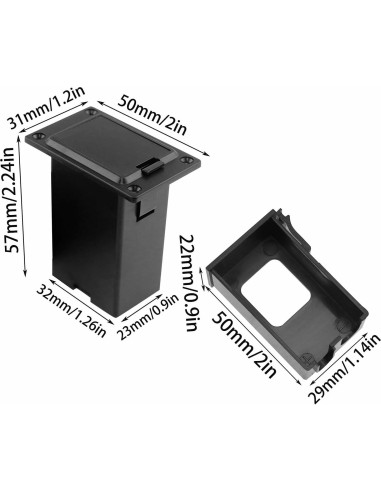 Caja de Batería 9V para Guitarra LJ-02 - 2 Piezas