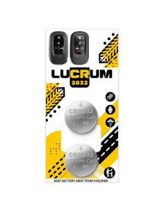 Batería CR2032 Lucrum para Llave Honda 2022-2025 - 2 Piezas