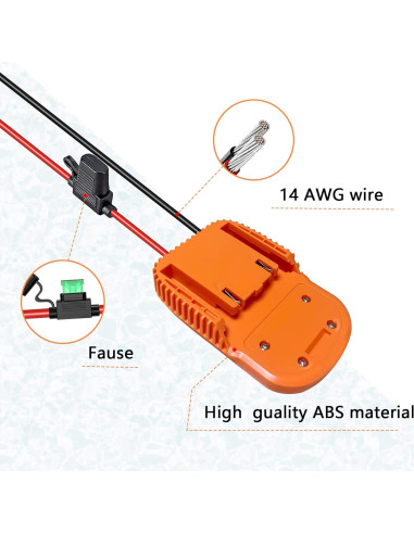 Adaptador de Rueda de Poder DEWDYS 18V para Batería Ridgid