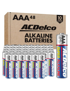 Baterías Alcalinas AAA ACDelco 48 Unidades 1.5V Larga Duración