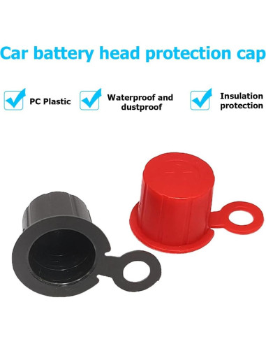 Cubierta de Terminal de Batería Mandark, 4PCS, Aislante Universal