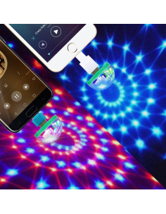 Mini Luz de Fiesta USB Ytuomzi RGB Controlada por Sonido 2