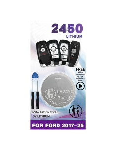 Batería de Reemplazo CR2450 para Llavero Ford Lincoln 2017-2025