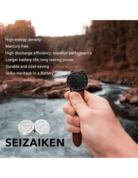 Batería de Reloj Seiko 386 SR43W Óxido de Plata 5 Unidades