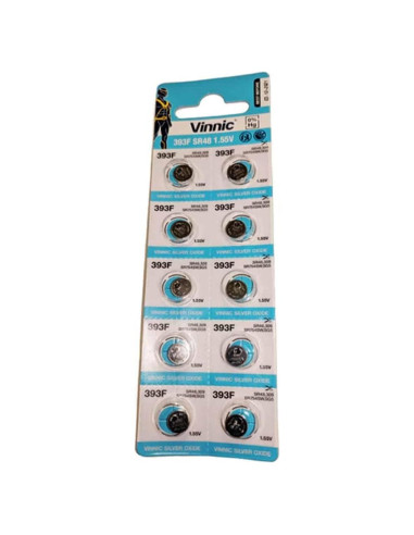 Batería de Reloj Vinnic SR754SW 10 Piezas Óxido de Plata