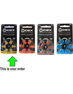 Baterías de Audífono Widex PR70 Tamaño 10 - Paquete de 60 2