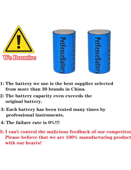 Batería de 6V para Collares de Cerca Invisible Pet Stop - Paquete de 5