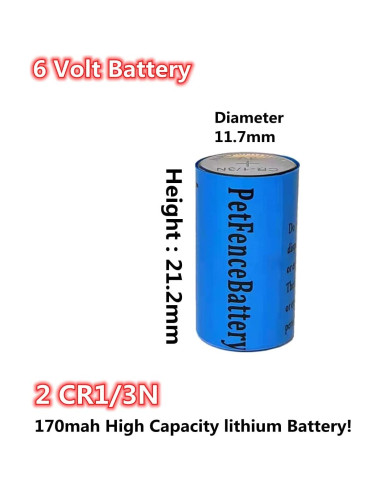 Batería de 6V para Collares de Cerca Invisible Pet Stop - Paquete de 5