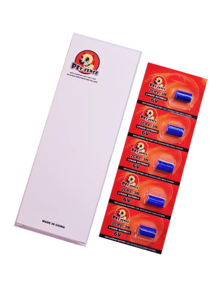 Batería de 6V para Collares de Cerca Invisible Pet Stop - Paquete de 5