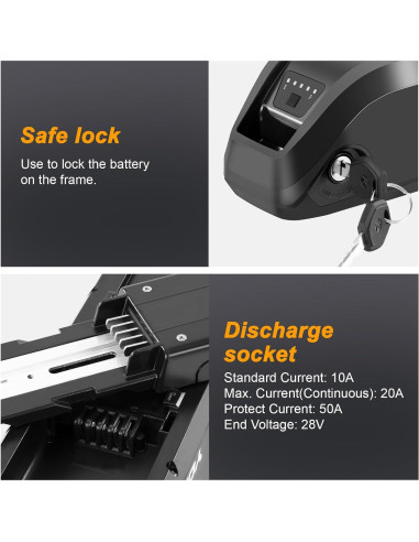 Batería de Ebike 36V 13Ah YOSE POWER Compatible Jasion EB5