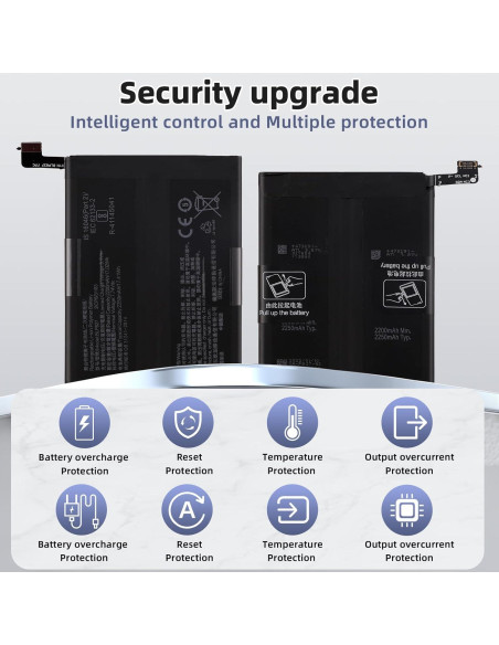 Batería de Reemplazo BLP827 para OnePlus 9 Pro 5G 2250mAh