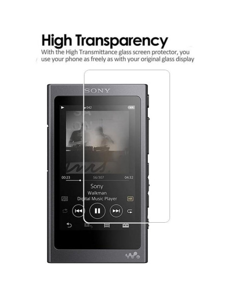 Protector de Pantalla Vidrio Templado Toshion 9H para Sony NW A40 A45 A46 A47
