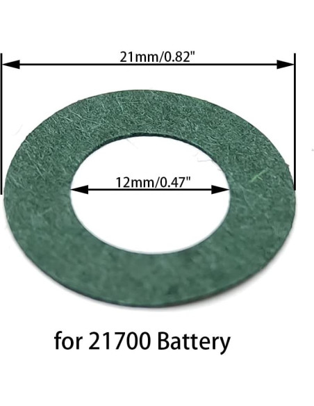 320 Anillos Aislantes Batería Litio 21700 JichuET Verde