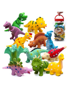Juguetes de Baño Dinosaurios Hely Cancy 12 Piezas