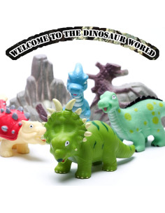 Juguetes de Baño Dinosaurios Hely Cancy 12 Piezas 2