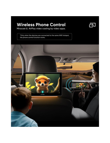 Reproductor de Video para Auto GTRUI 10.1" Android 4K Touch