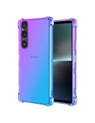 Funda Protectora TPU Sony Xperia 1 V Morado/Azul 6.5"
