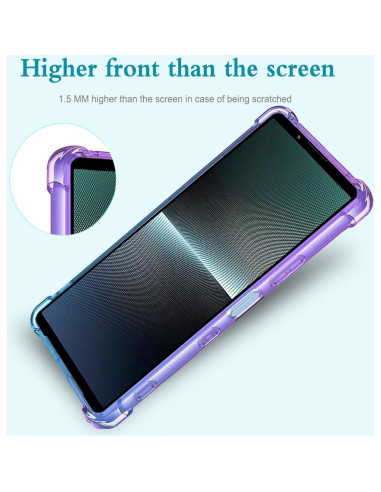 Funda Protectora TPU Sony Xperia 1 V Morado/Azul 6.5"