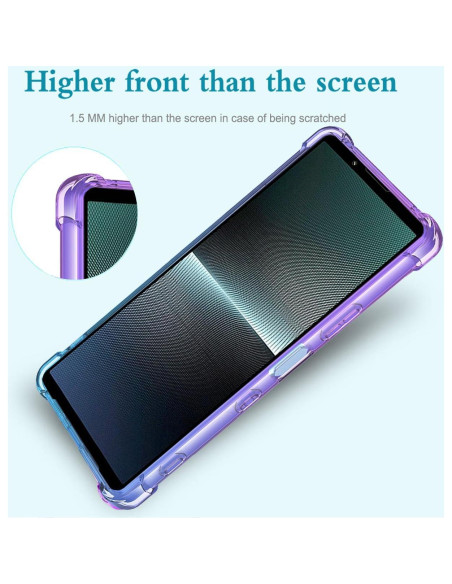 Funda Protectora TPU Sony Xperia 1 V Morado/Azul 6.5"