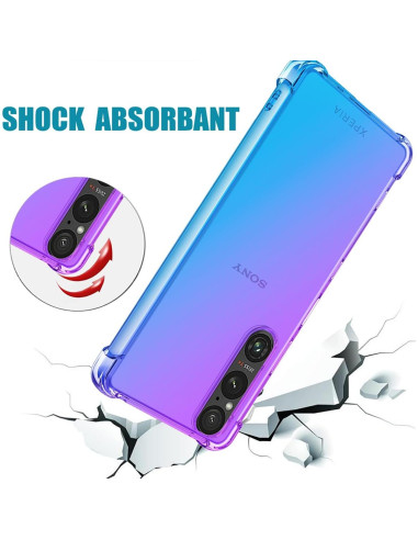 Funda Protectora TPU Sony Xperia 1 V Morado/Azul 6.5"