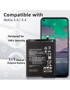 Batería de Reemplazo HE328 para N-okia 3.4 y 5.4 4000mAh 2