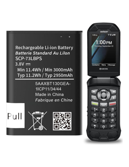 Batería de Reemplazo ITMBET SCP-73LBPS 3000mAh para Kyocera