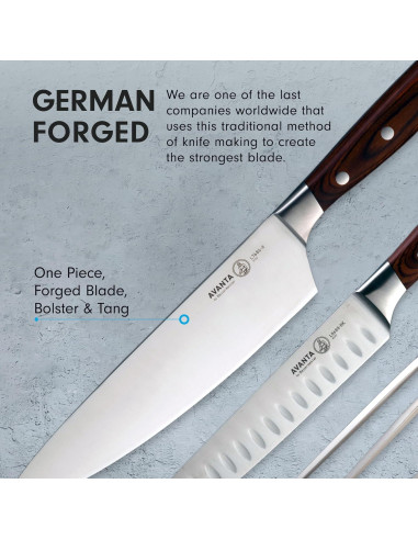 Juego de Cuchillos Forjados Messermeister 10 Piezas Acero Inoxidable