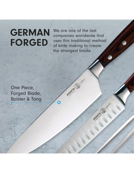 Juego de Cuchillos Forjados Messermeister 10 Piezas Acero Inoxidable