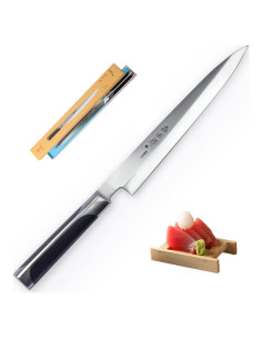 Cuchillo de Sushi Sumteene 240mm Acero Inoxidable Ergonómico