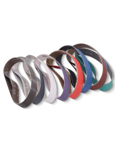 Cintas de Lijado 1x18" SHUTTLE GENIUS 16 Pcs Granos Variados