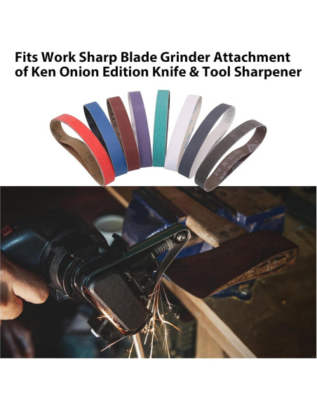 Cintas de Lijado 1x18" SHUTTLE GENIUS 16 Pcs Granos Variados