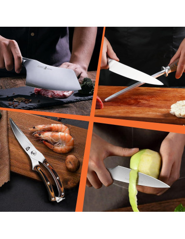 Set de cuchillos de cocina TUO Fénix Ardiente 8 piezas