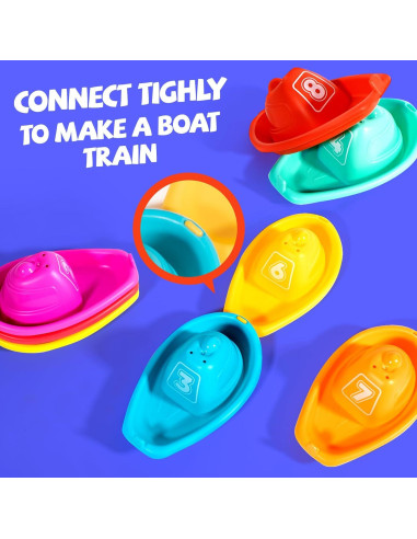 Juguetes de baño Hely Cancy - Dinosaurios y Barcos Apilables
