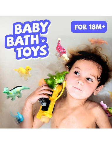 Juguetes de baño Hely Cancy - Dinosaurios y Barcos Apilables