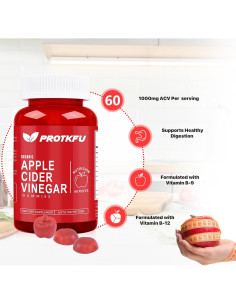 Gomitas de Vinagre de Sidra de Manzana ProTKFU 120g Veganas 2