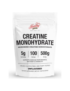 Creatina Monohidratada Micronizada Hearthy Foods 500g - 100 Porciones