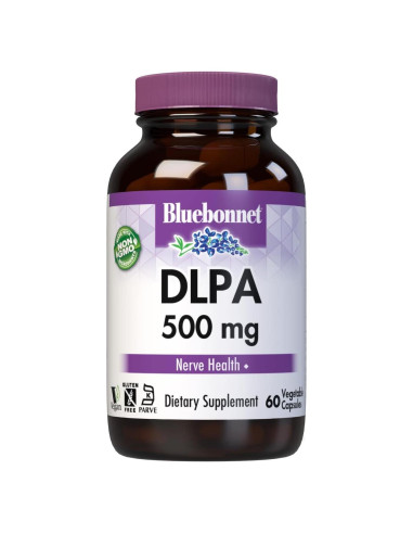 Cápsulas Vegetales DLPA 500mg Bluebonnet - Soporte Nervioso